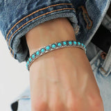 Offenes Türkis-Armband Talisse | Weißgold