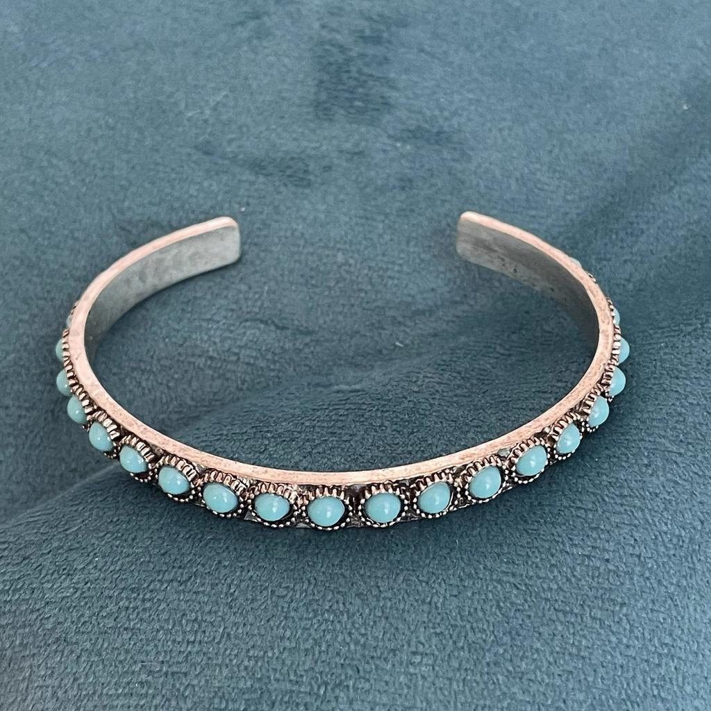 Offenes Türkis-Armband Talisse | Weißgold