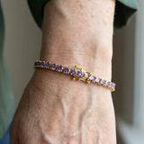Tennisarmband mit Amethyst