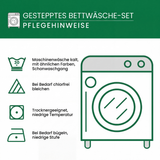 Gesteppter Bettläufer – Rosen und Bücher um Mitternacht