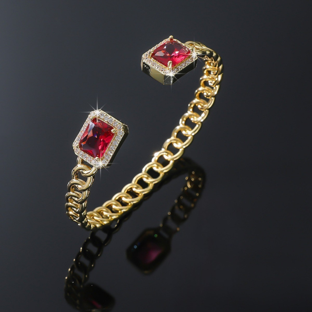 Offenes Rubin-Armband Veloria | Gold