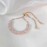 Verstellbares Armband mit Zirkonia
