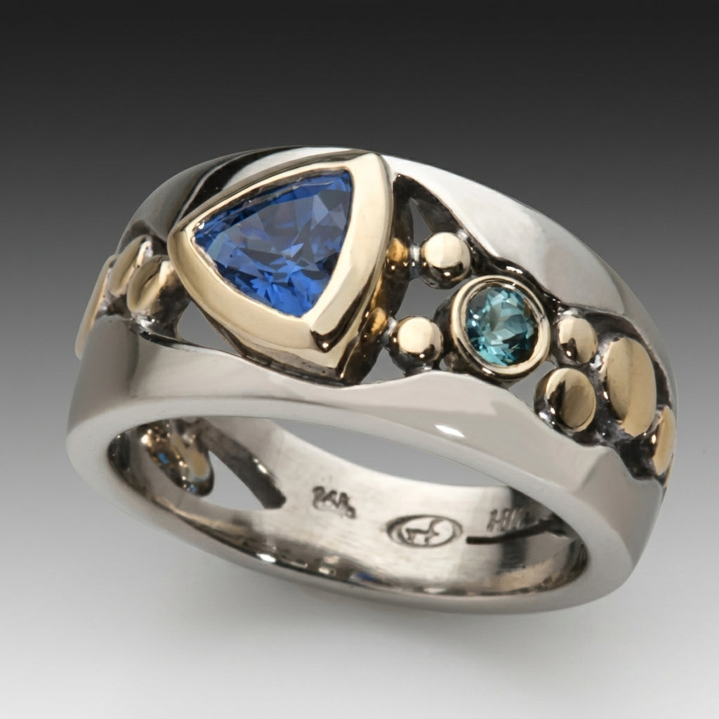Blauer Vintage-Ring