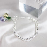 Weißgold-Armband mit Zirkonia