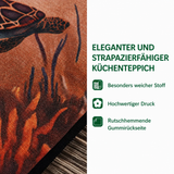 Rutschfester Küchenteppich – mit warmem Weihnachtslicht