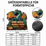 Formteppich – in blauer Pfotenform