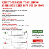Gesteppter Sofabezug – mit Winterfrost