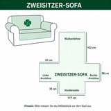 Gesteppter Sofabezug – mit Südwest-Motiv