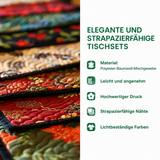 Gesteppte Tischsets – Sonnige Hühnerwiese