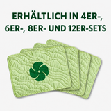 Gesteppte Tischsets – mit der Schwarzen Bärenfamilie