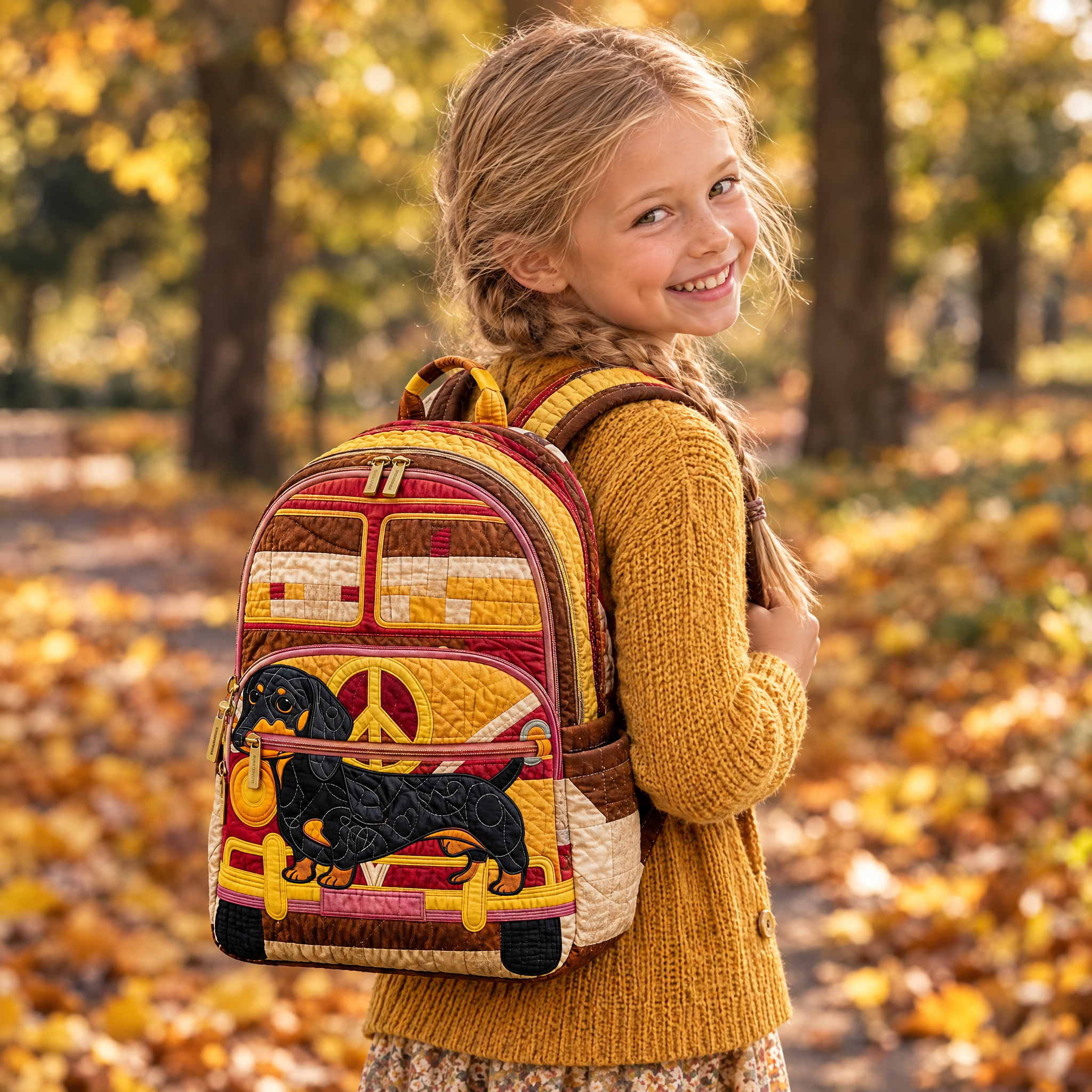 Geschenk für die Tochter: gesteppter Boho-Rucksack