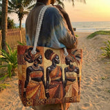 Gesteppte Strandtasche – Glanz der Königinnen