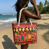 Gesteppte Strandtasche – Afrikanische Königinnen – Geschenkidee